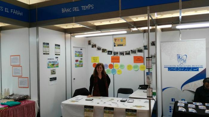 Stand del Banc del Temps Sant Boi a la Fira de la Puríssima