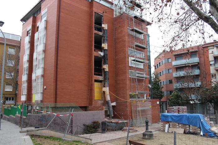 Edifici en obres a la Fundació Marianoa