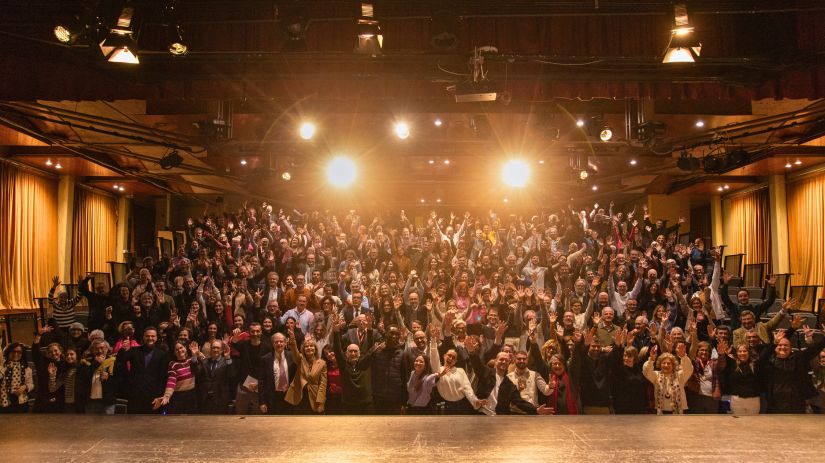 Foto final de l'acte de celebració dels 40 anys de la Fundació Marianao.