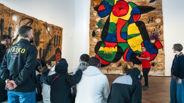 visita dels joves de la Fundació Marianao a la Fundació Miró